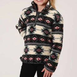 Girl's Aztec Polar Fleece