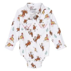 Wrangler Rodeo Print Onesie