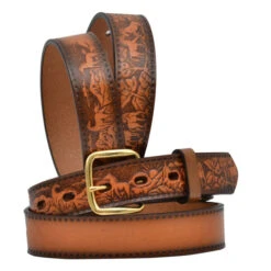 Kid's Brown Horse Name Belt