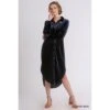 Velvet Knit Button Down Dress