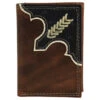 Justin Brown Rawhide Trifold Wallet