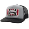 Hooey Sudan Grey And Black Cap With Western Original Patch