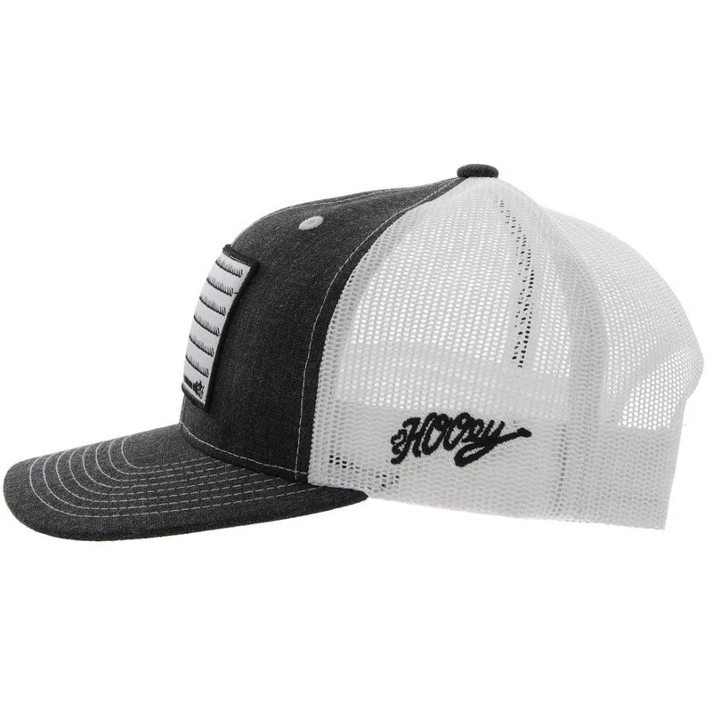 Hooey YOUTH Charcoal/White Cap-Cowboy Flag Patch - Image 2