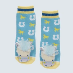 Lil' Traveller's Blue Horse Baby Socks