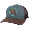 Hooey Mid Profile Blue Denim/Brown Cap-Hooey O Patch
