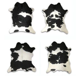 Black And White Small Cowhide Rug