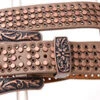 Women's Brown Laser Cut Studded Belt
