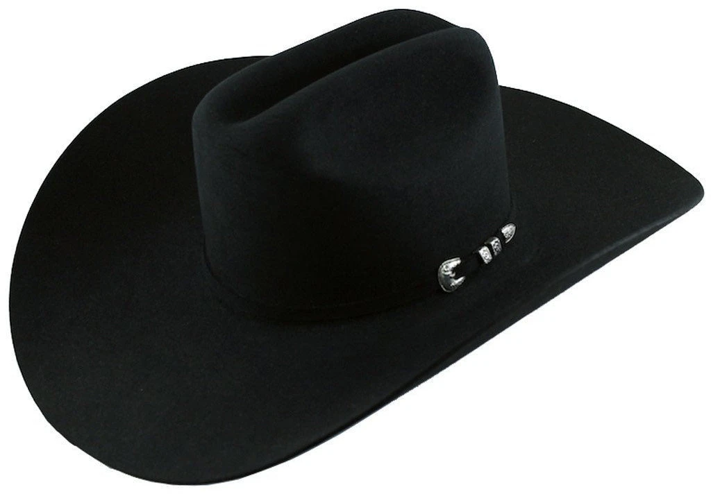 6x Stetson High Noon Fur Felt Cowboy Hat - Black