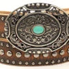 Ariat Women's Brown Distressed Belt With Nailheads