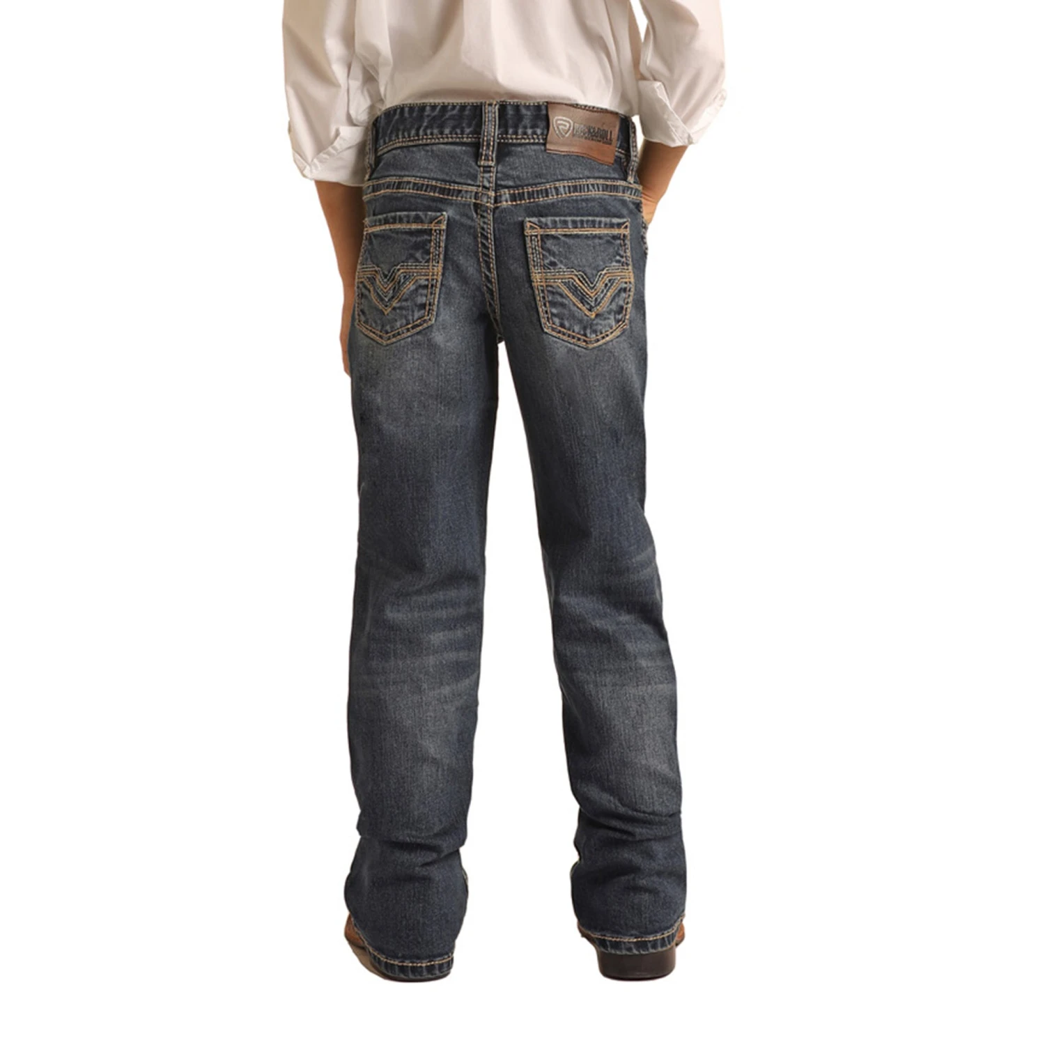 Boys Rock & Roll Dark Vintage ReFlex Boot Cut Jean - Image 2