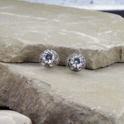 Montana Silversmiths Horseshoe Bezel Stud Earrings