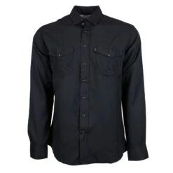 Hooey "Sol" Men's Black Long Sleeve Shirt