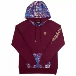 Hooey Girls Veracruz Hoodie-Maroon/Multi-Color