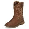 Justin Kids Rush Junior Brown Western Boot