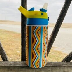 Orange Saddle Blanket Kid Tumbler