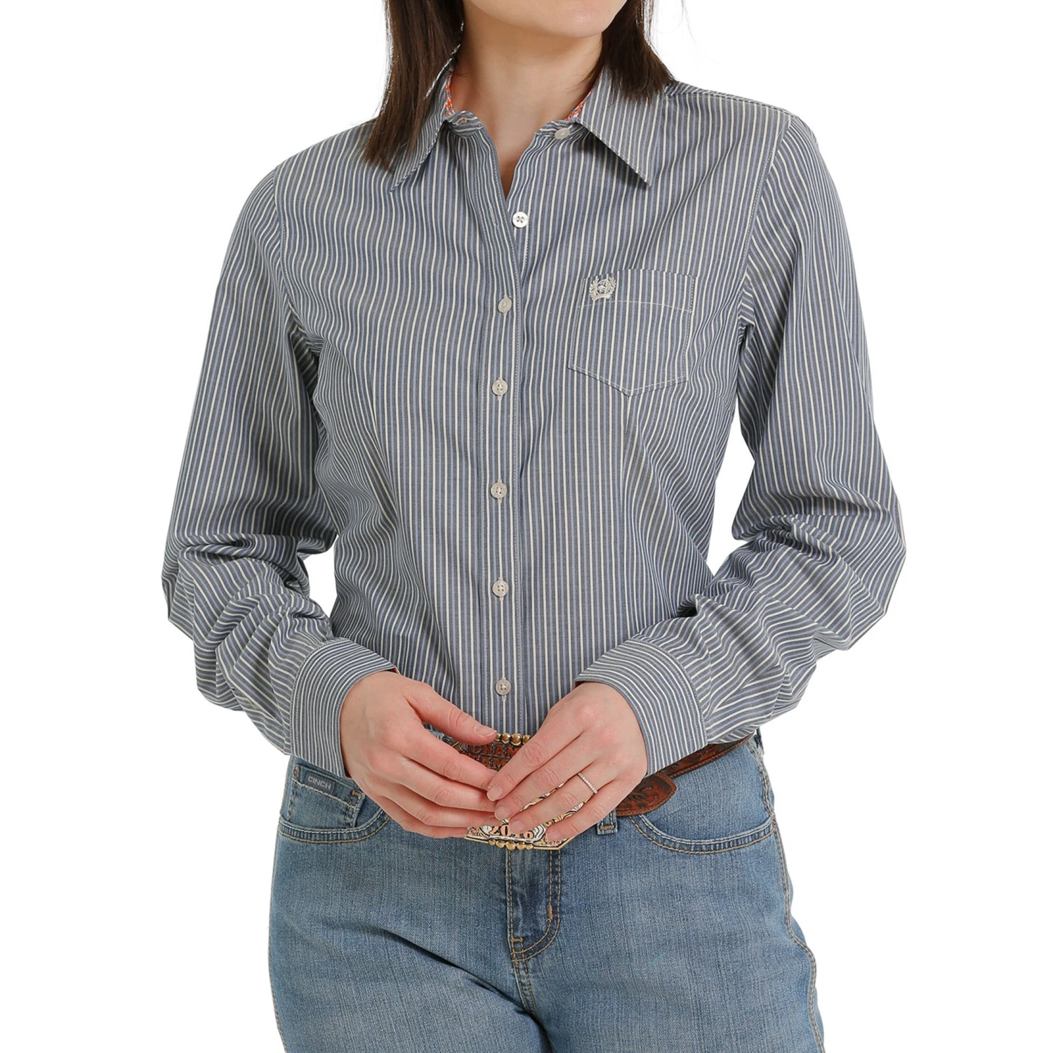 Cinch Light Blue Stripe Shirt