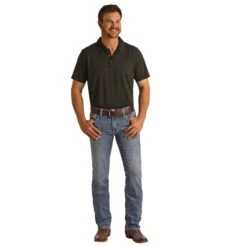 Rock & Roll Revolver Slim Fit Stretch Ivory V Straight Boot Cut Jeans