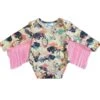 Shea Baby Wild Buffalo Fringe Long Sleeve Onesie