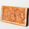 American Darling "Wanda" Natural Tooled Wallet