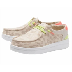 Heydude Hey Dude Wendy Rise Leopard Neon Beige