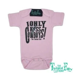 The Twisted Filly "I Only Kiss Cowboys!" Onesie