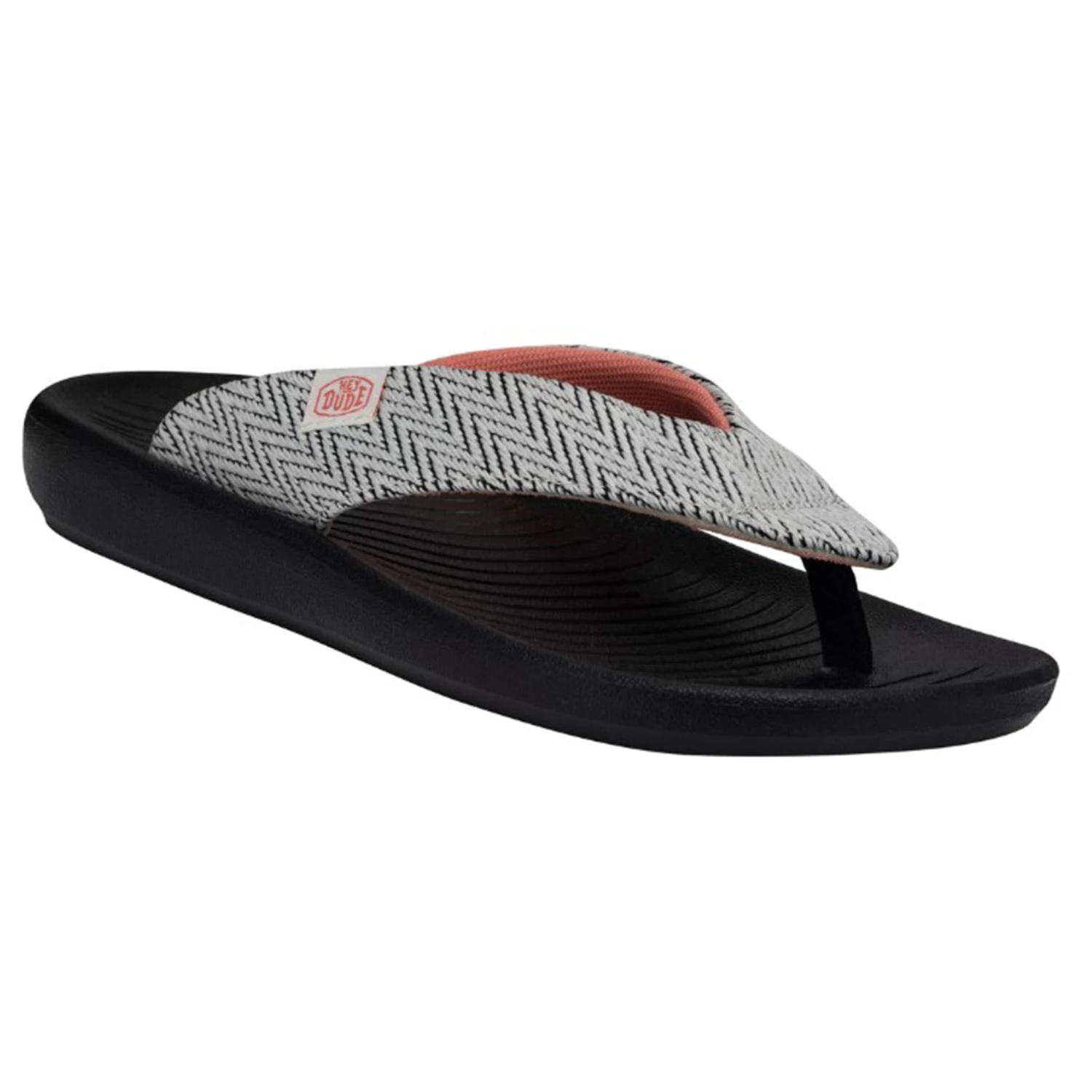 Heydude Hey Dude Women's Meg Waves Black Flip Flops - Image 5