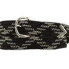 Black And Grey Webbed Belt