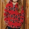 Girls Aztec Fleece Pullover