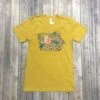 Women's Mustard Yellow Cheetah Iowa Tee