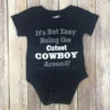 Navy Cutest Cowboy Around Onesie