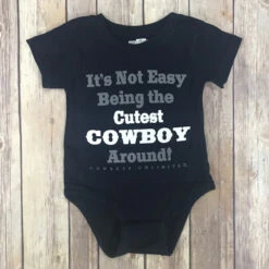 Navy Cutest Cowboy Around Onesie
