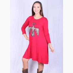 Women's Red Cheetah Thunderbird Dress