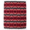 Red Southwest Design Accent Throw