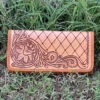 American Darling "Jade" Floral/Diamond Tooled Wallet